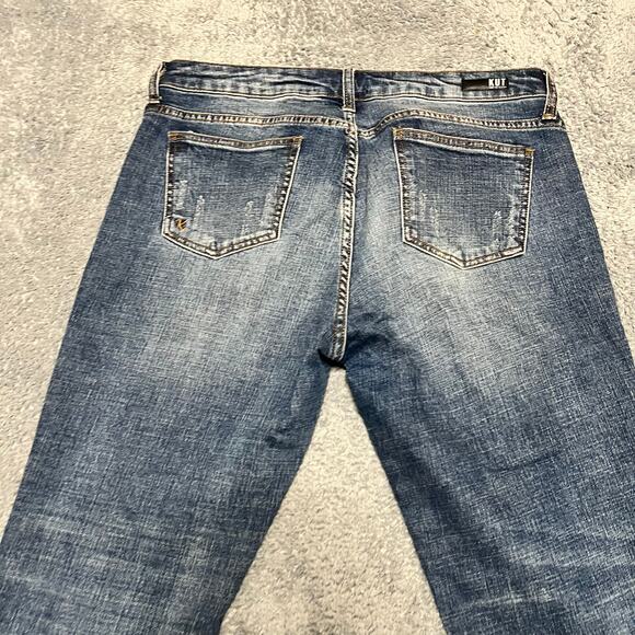 Kut from the Kloth Jeans Womens 12 (38x31.5) Catherine Boyfriend Blue Denim - Picture 4 of 11